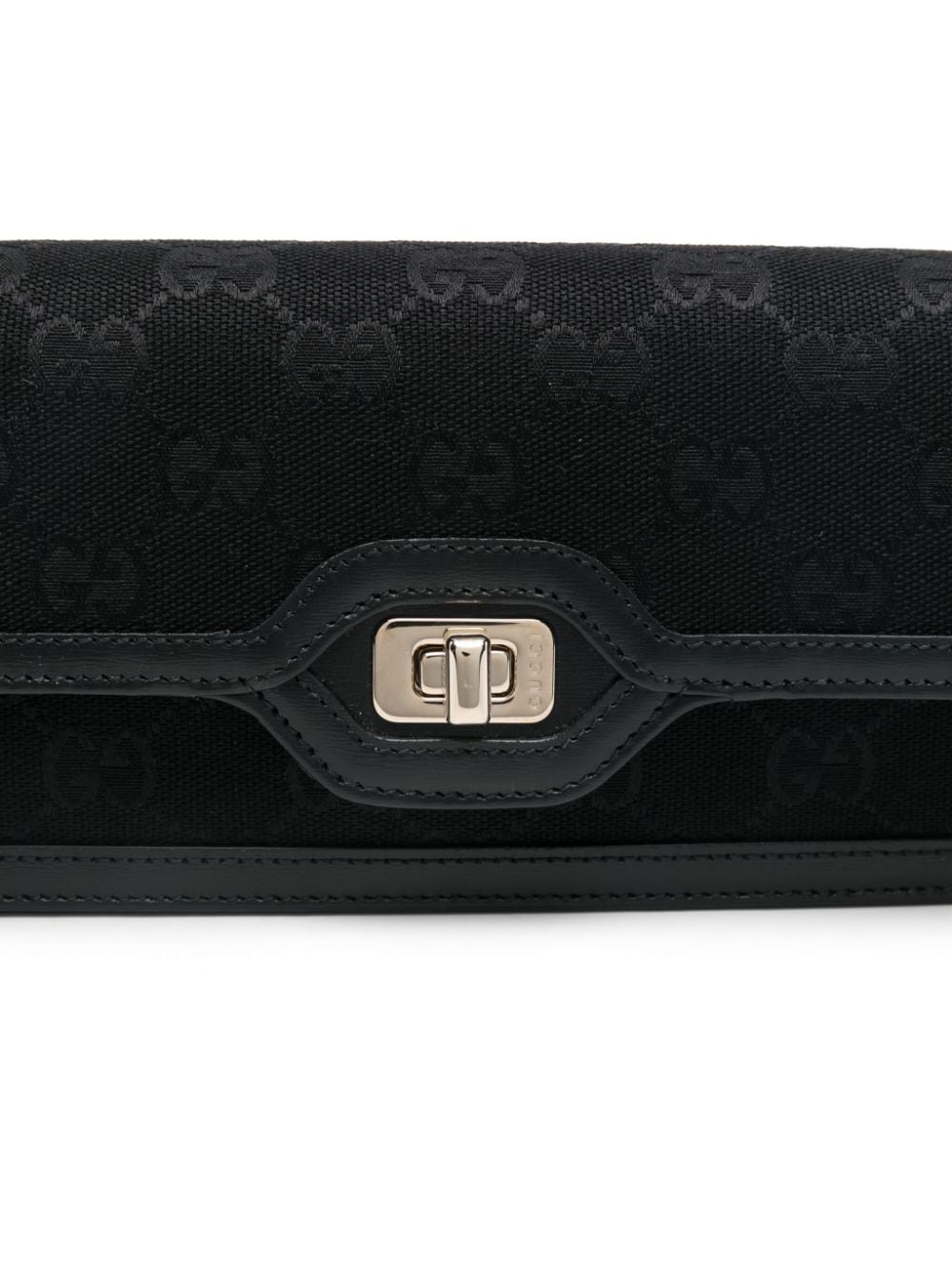 Shop Gucci Mini Luce Shoulder Bag In Black