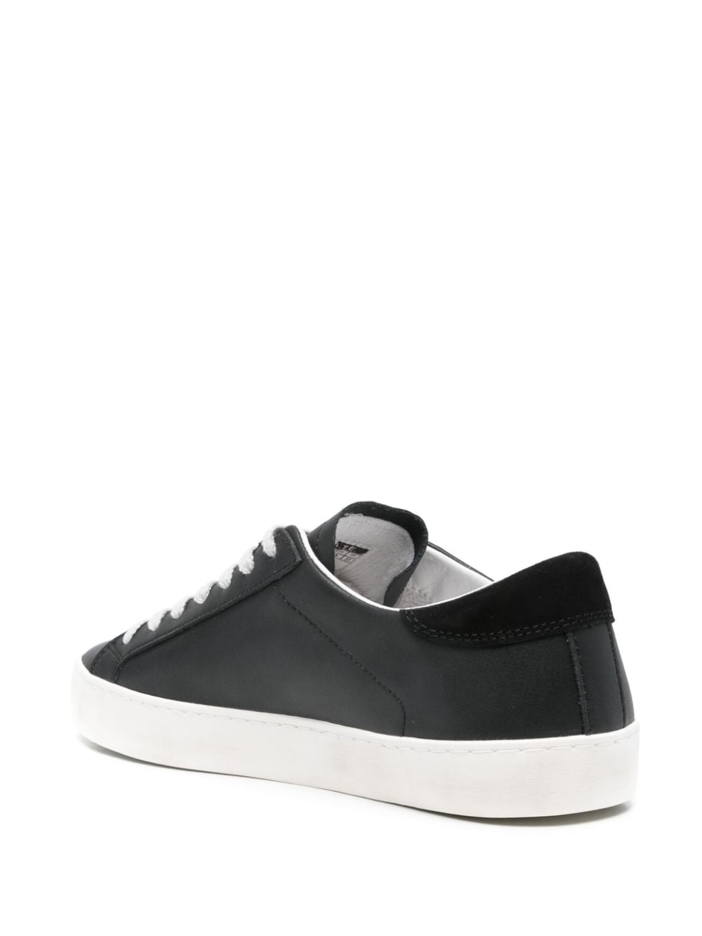 Shop Date Leather Sneakers In Black