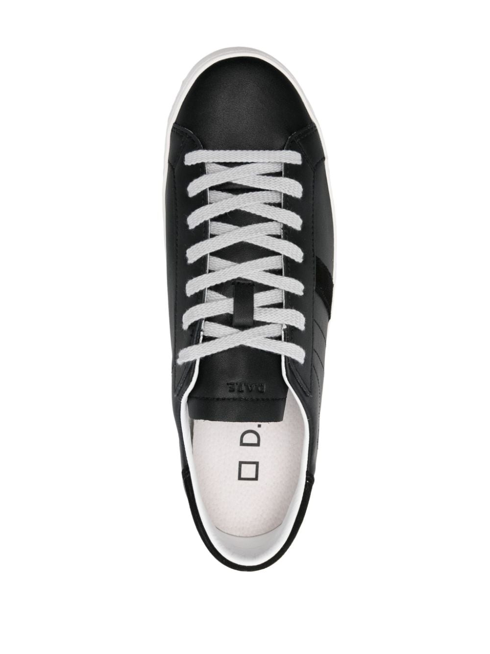 Shop Date Leather Sneakers In Black