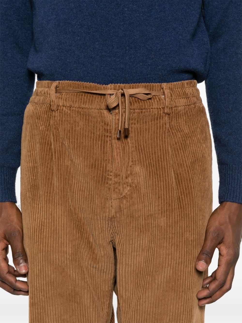 Shop Cruna Mitte Trousers In Brown