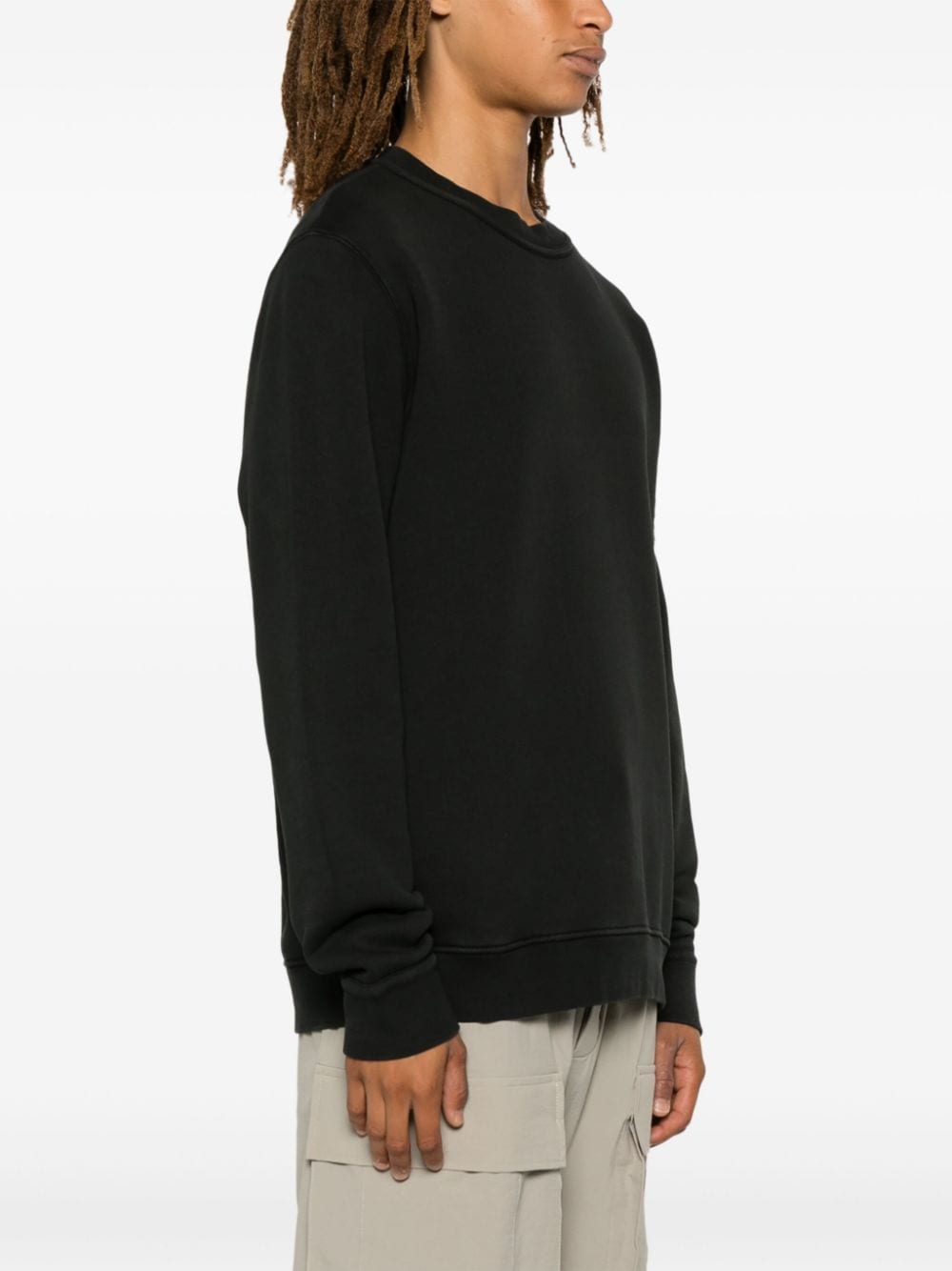 Shop Stone Island Compass-badge Sweatshirt In Black