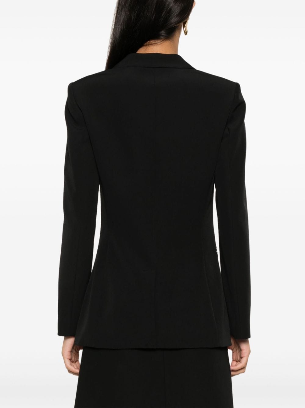 Shop Liu •jo Double-breasted Blazer In Black