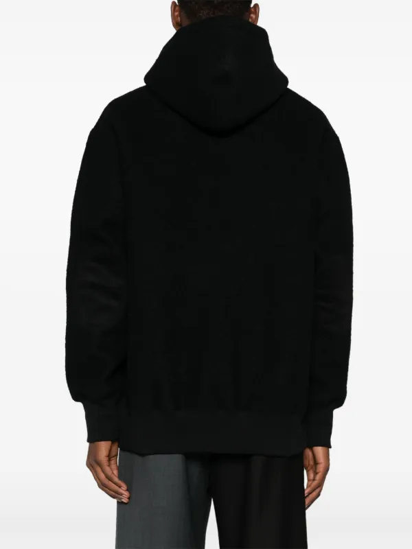 ぴんうぇい Junya Watanabe MAN Felted Hoodie | Black | FARFETCH