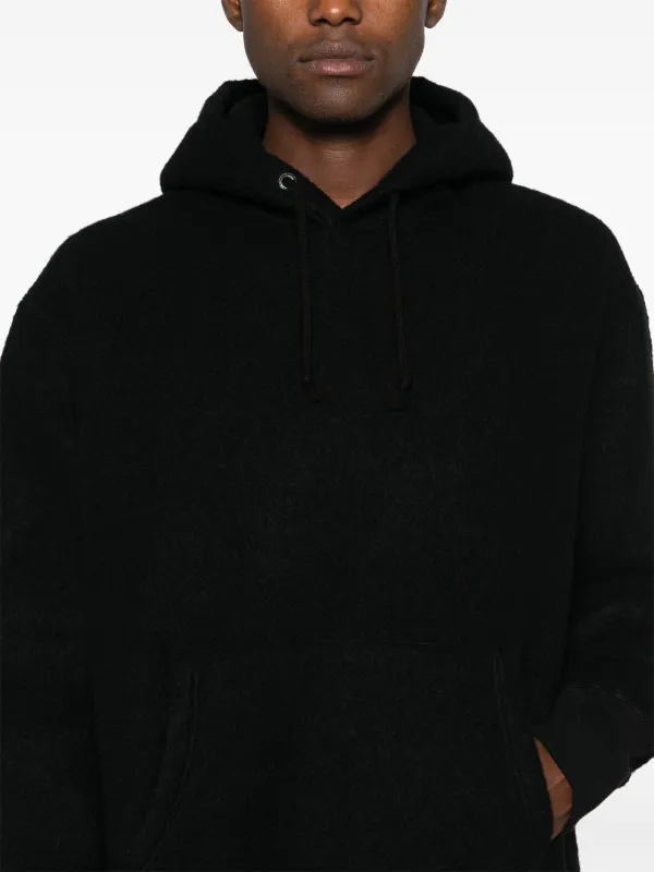 ぴんうぇい Junya Watanabe MAN Felted Hoodie | Black | FARFETCH