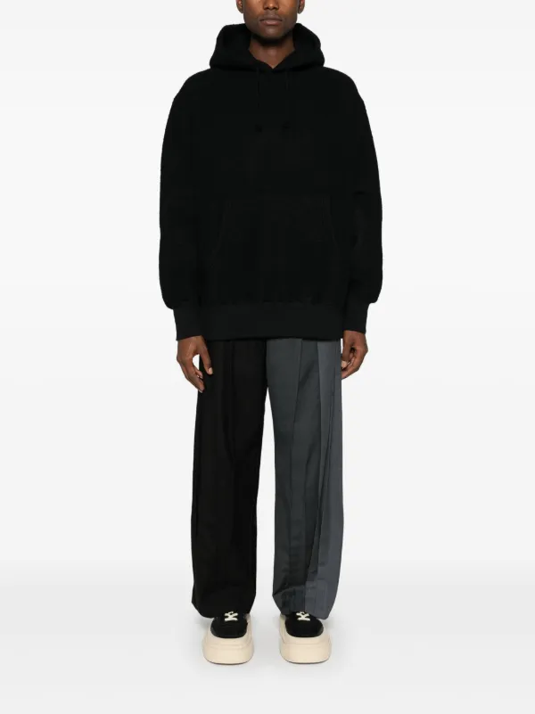 ぴんうぇい Junya Watanabe MAN Felted Hoodie | Black | FARFETCH