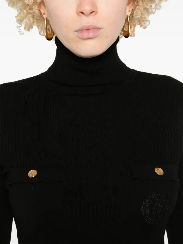 Elisabetta Franchi ロゴ ミニドレス | ブラック | FARFETCH JP