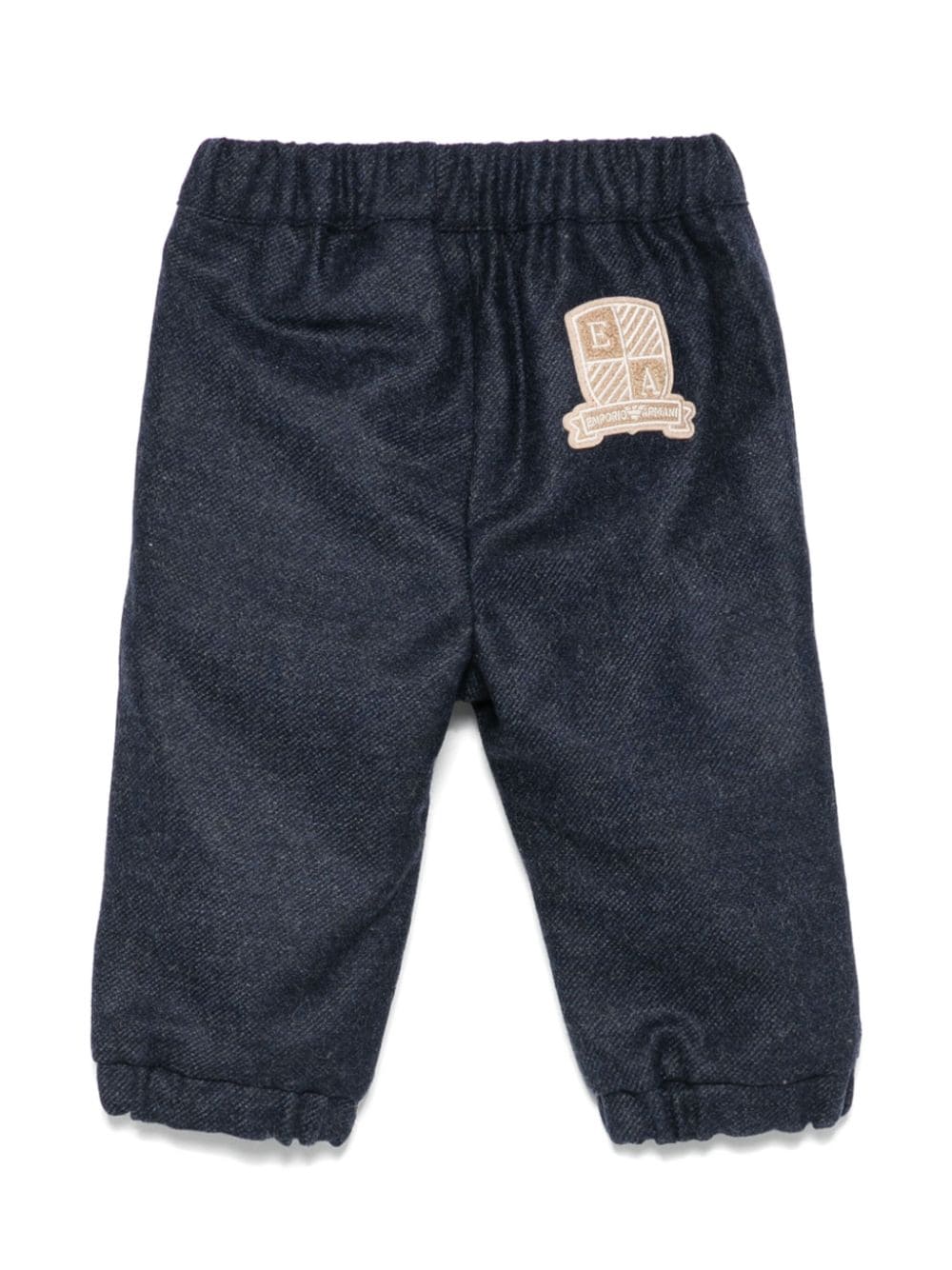 Emporio Armani Kids Broek met logopatch - Blauw