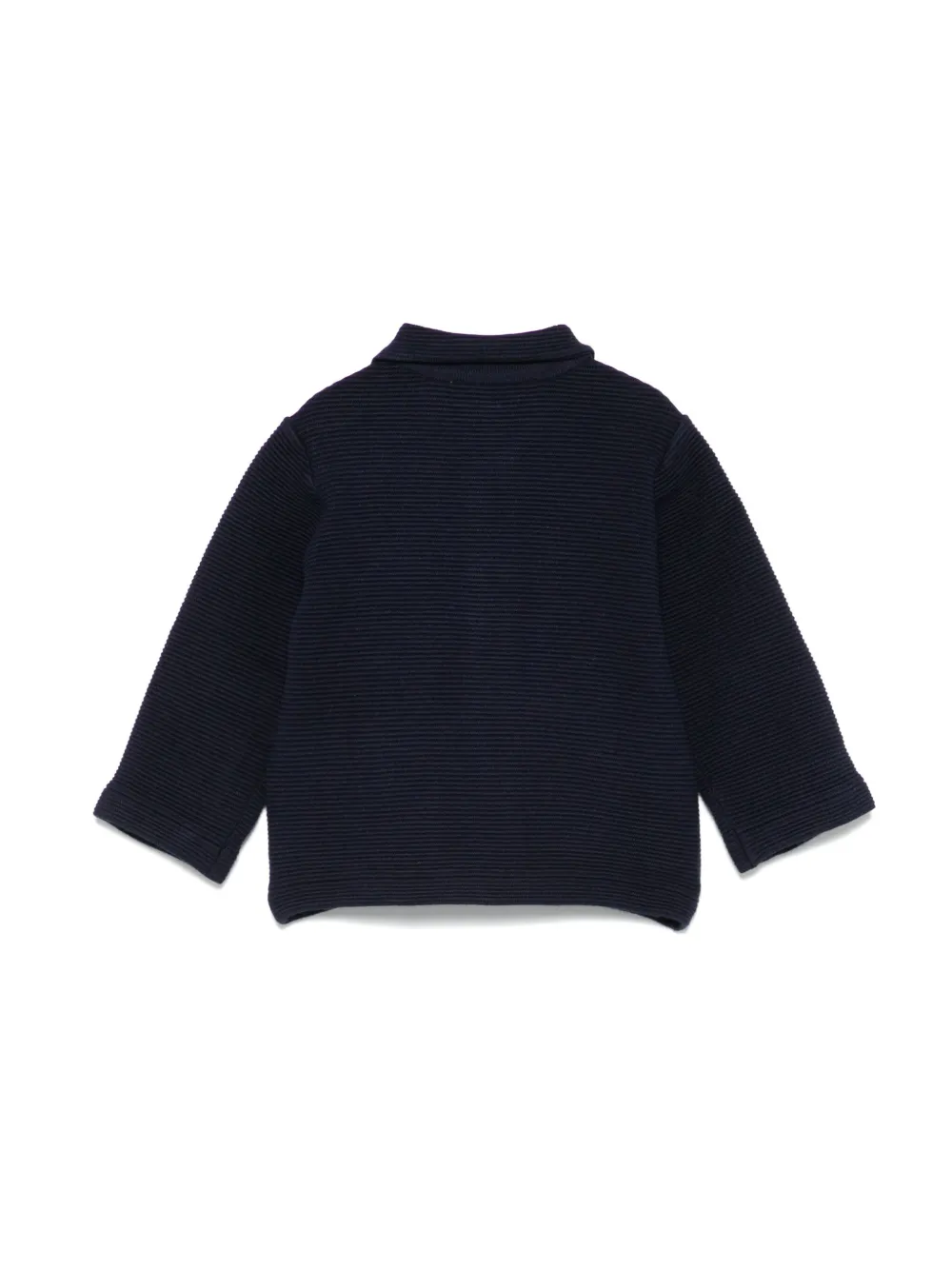 Emporio Armani Kids Ribgebreid vest - Blauw