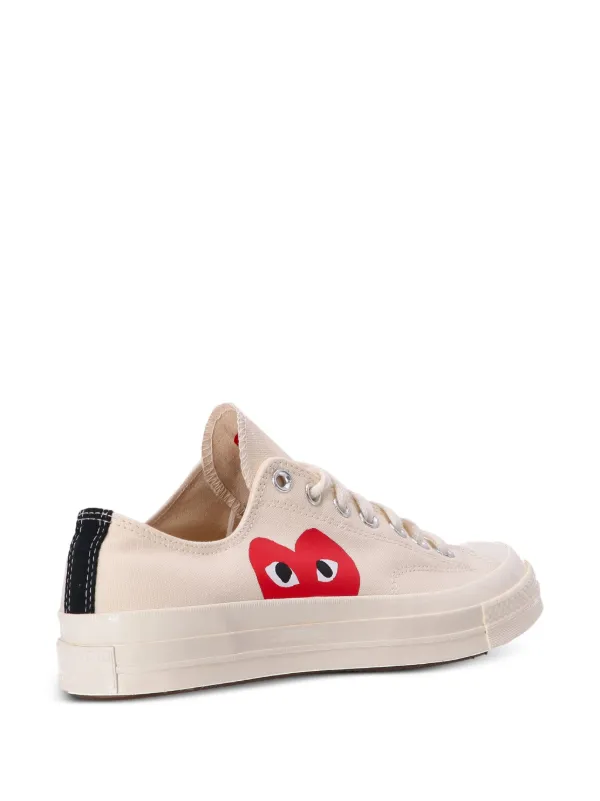 Comme Des Garcons Play x Converse Chuck 70 Sneakers Neutrals FARFETCH GE