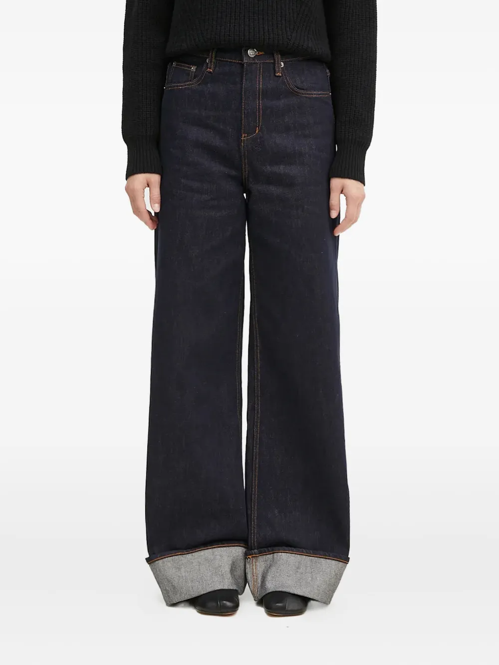 Ksubi Strider Cuff Original Cuffed Jeans In Black
