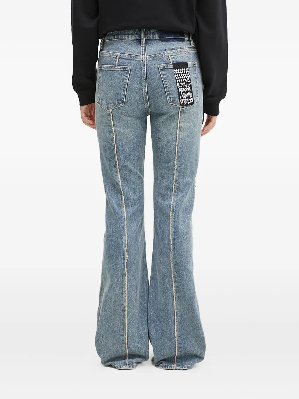 Ksubi Soho jeans met franje Blauw