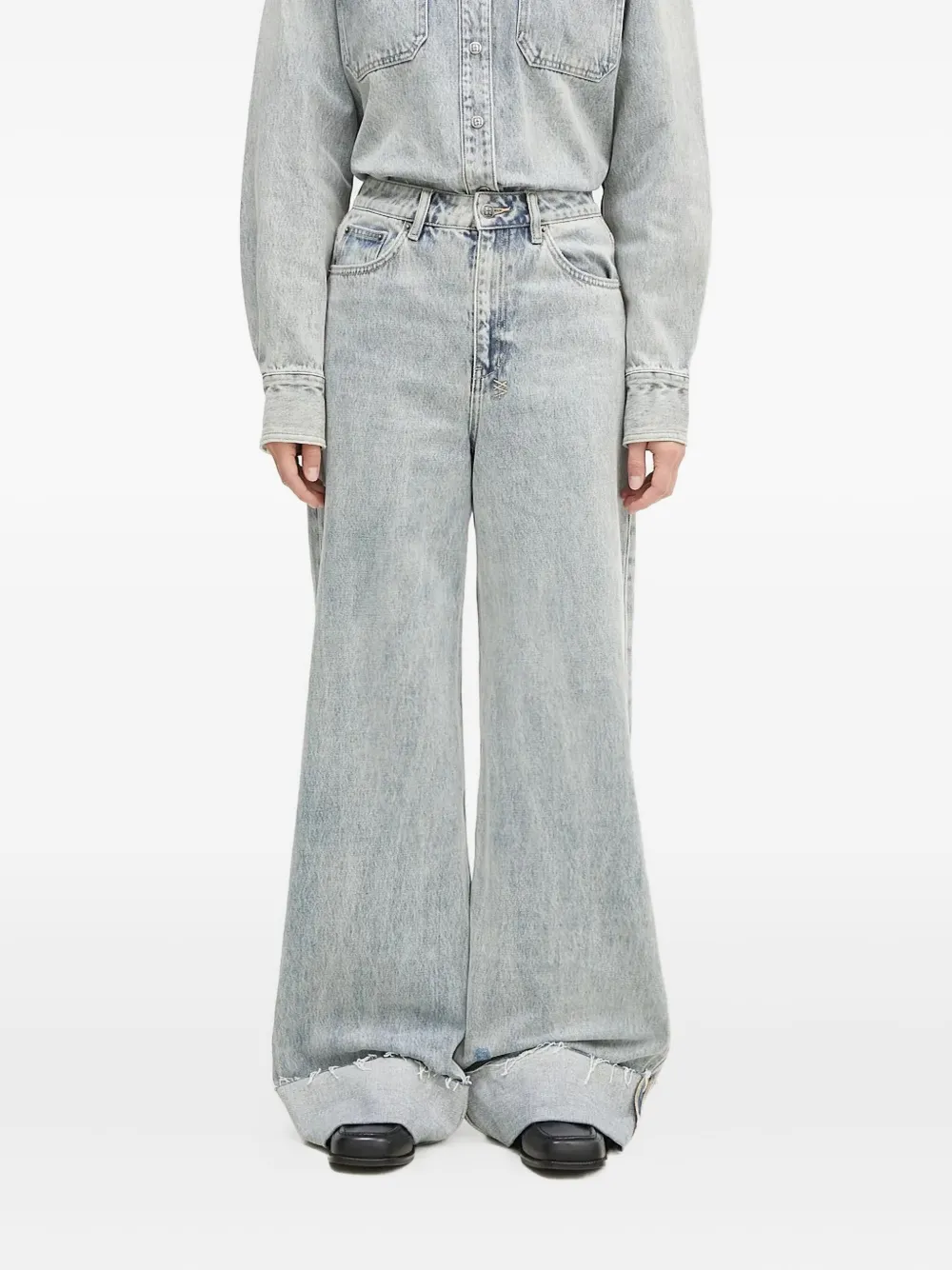 Ksubi Strider Worn Cuffed jeans | Blue | Image 1