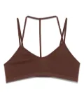 ANDREĀDAMO fine-ribbed bra - Brown