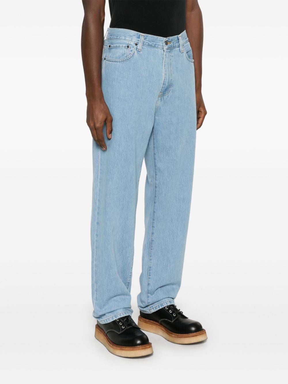 Shop Carhartt Aaron Jeans In Blue