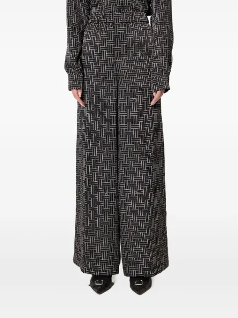 Kenzo geometric-pattern trousers