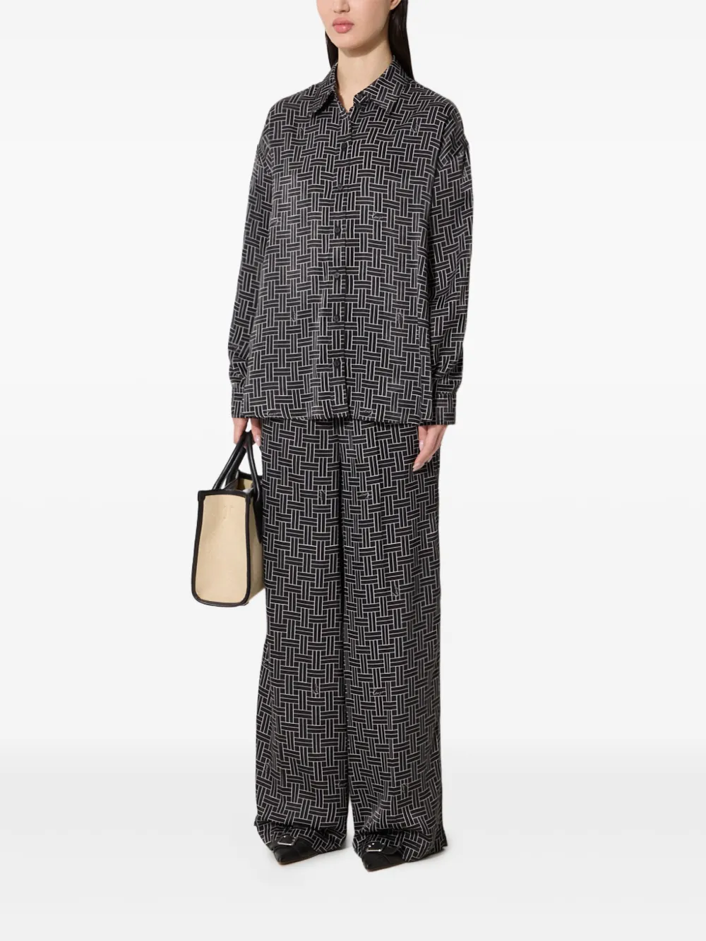 Kenzo geometric-pattern trousers | Wide-Leg Pants | Image 2