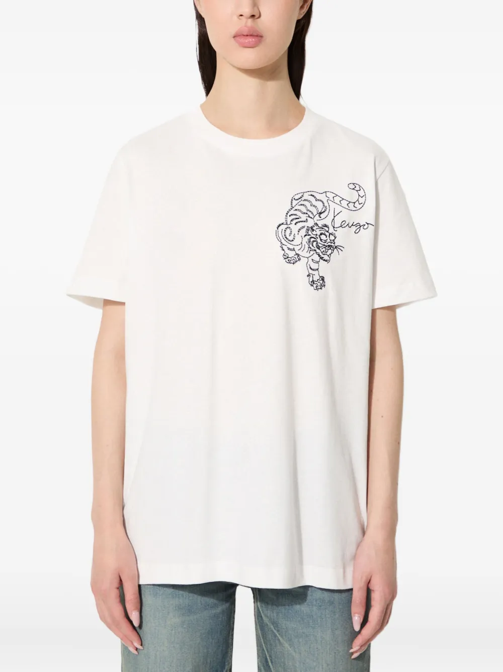 Kenzo Tiger Embroidery T-shirt