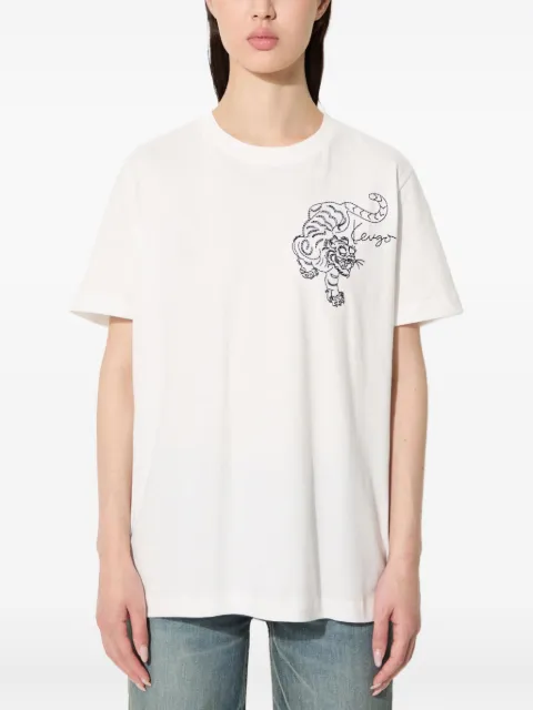 Kenzo tiger embroidery T-shirt