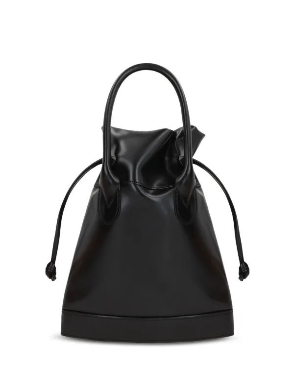 Comme Des Garcons Comme Des Garcons Leather Bucket Bag Black FARFETCH CA