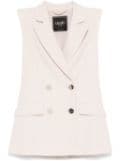 LIU JO double-breasted waistcoat - Neutrals