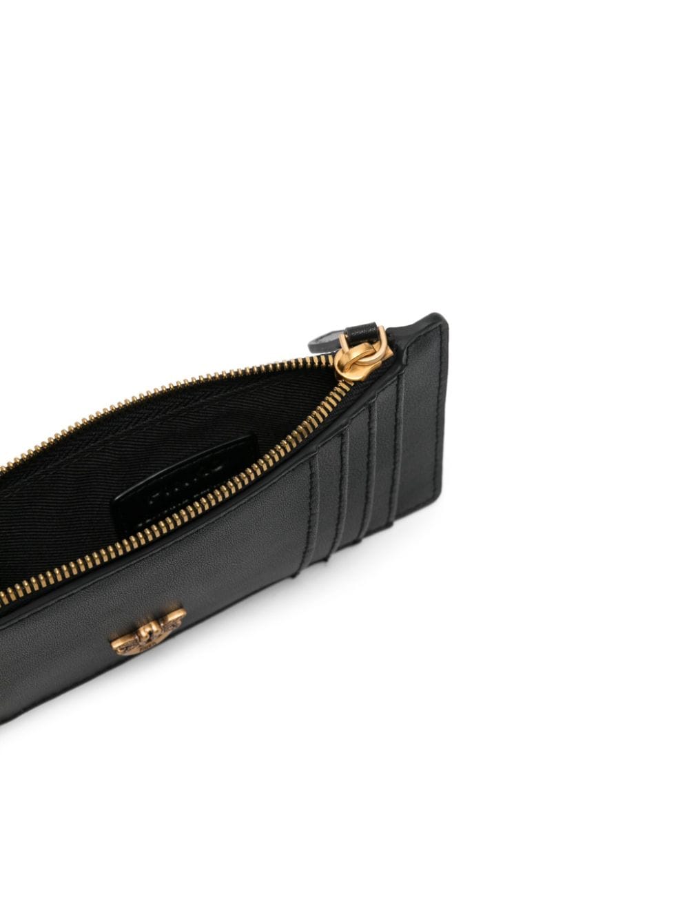 Shop Pinko Debossed-logo Cardholder In Black