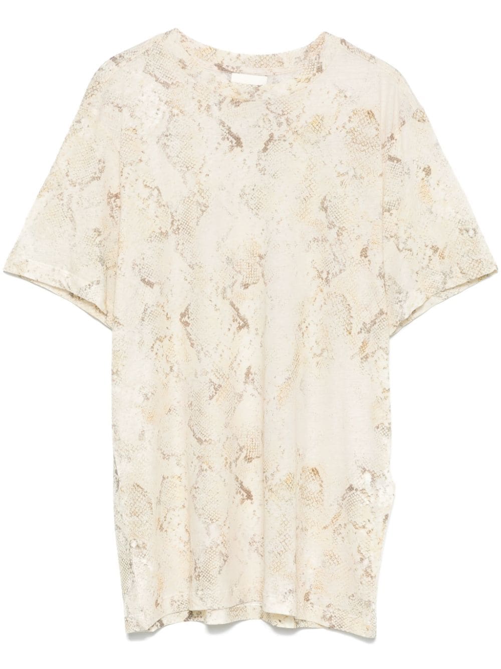 Shop Isabel Marant Zewel T-shirt In Neutrals