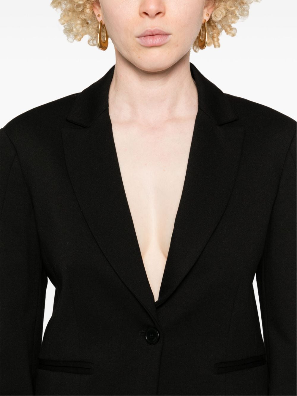 Shop Liu •jo Single-breasted Blazer In Black