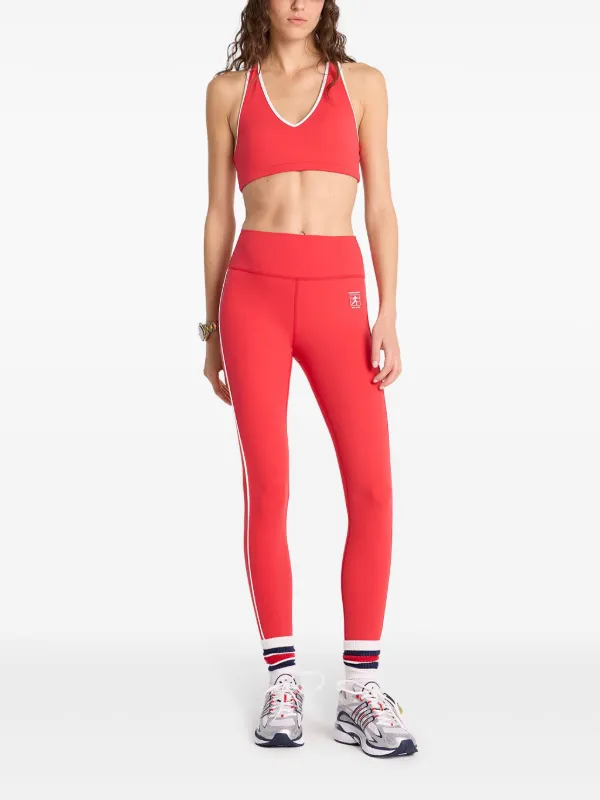 Sporty & Rich Runner Box Sports Bra | Red | FARFETCH PH