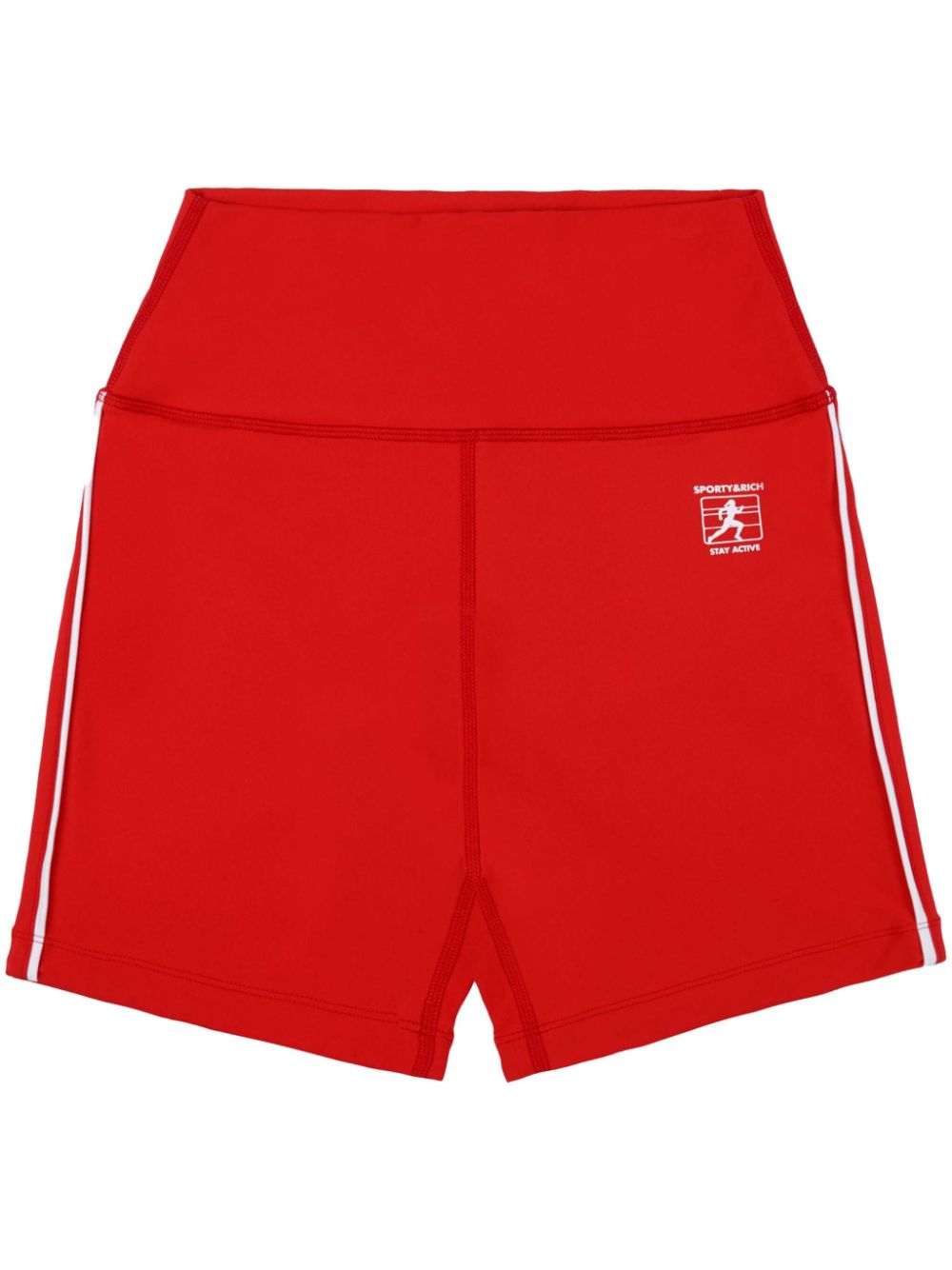 Sporty & Rich Runner Box fietsshorts Rood