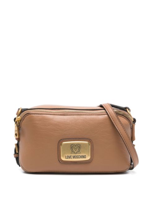 Love Moschino logo-plaque crossbody bag Women