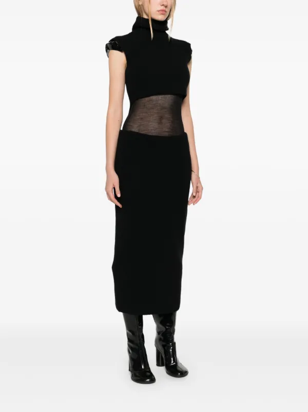 VIP【送料関税込】SPORTMAX ALLORO MIDI DRESS Sportmax Arabba Midi Dress | Black | FARFETCH