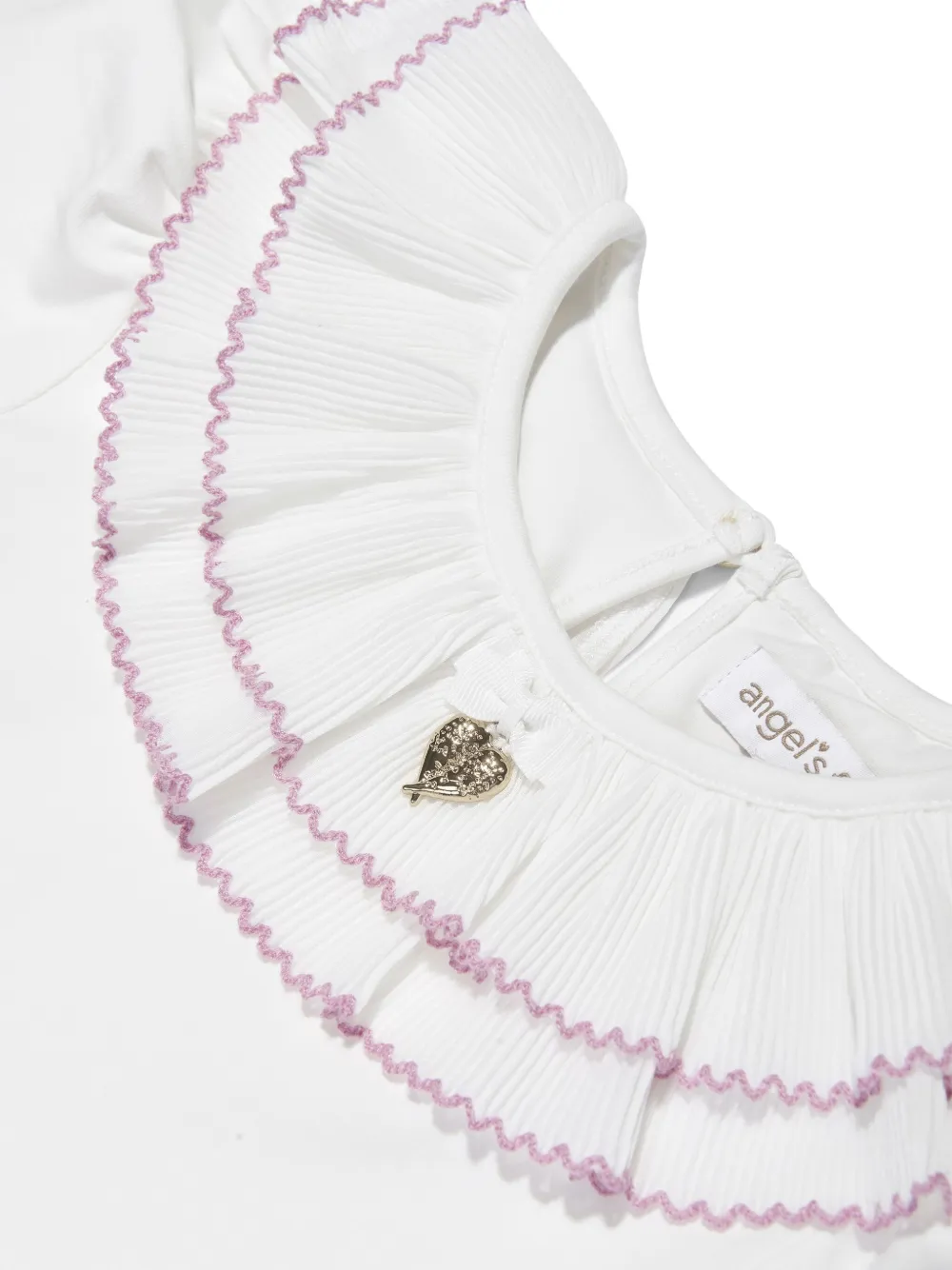  Angel's Face Kids Ruffle-detail Sweatshirt - White 