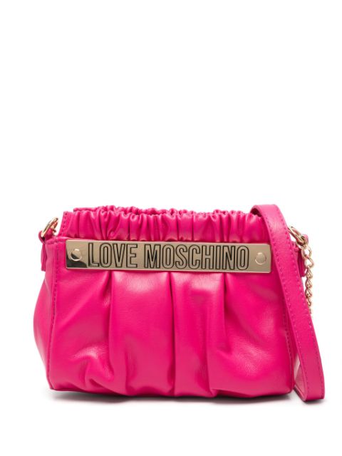 Love Moschino logo-plaque cross body bag Women