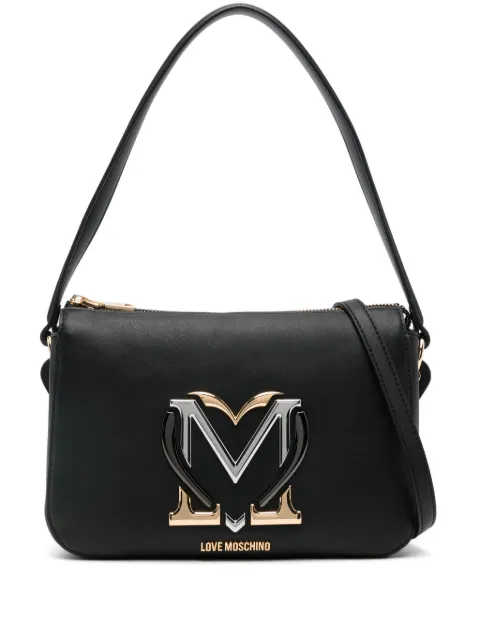 Love Moschino logo-plaque shoulder bag WOMEN