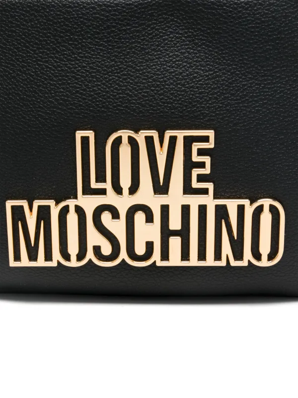 Love Moschino ロゴ レタリング クロスボディ バッグ Love Moschino Logo Lettering Crossbody Bag | Black | FARFETCH