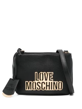 ロコモコ Love Moschino Logo Lettering Crossbody Bag | Black | FARFETCH