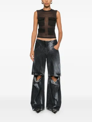 パンツ Alessandro Vigilante Flared Pants With Concealed Closure ALESSANDRO VIGILANTE Flared Pants With Concealed Closure in