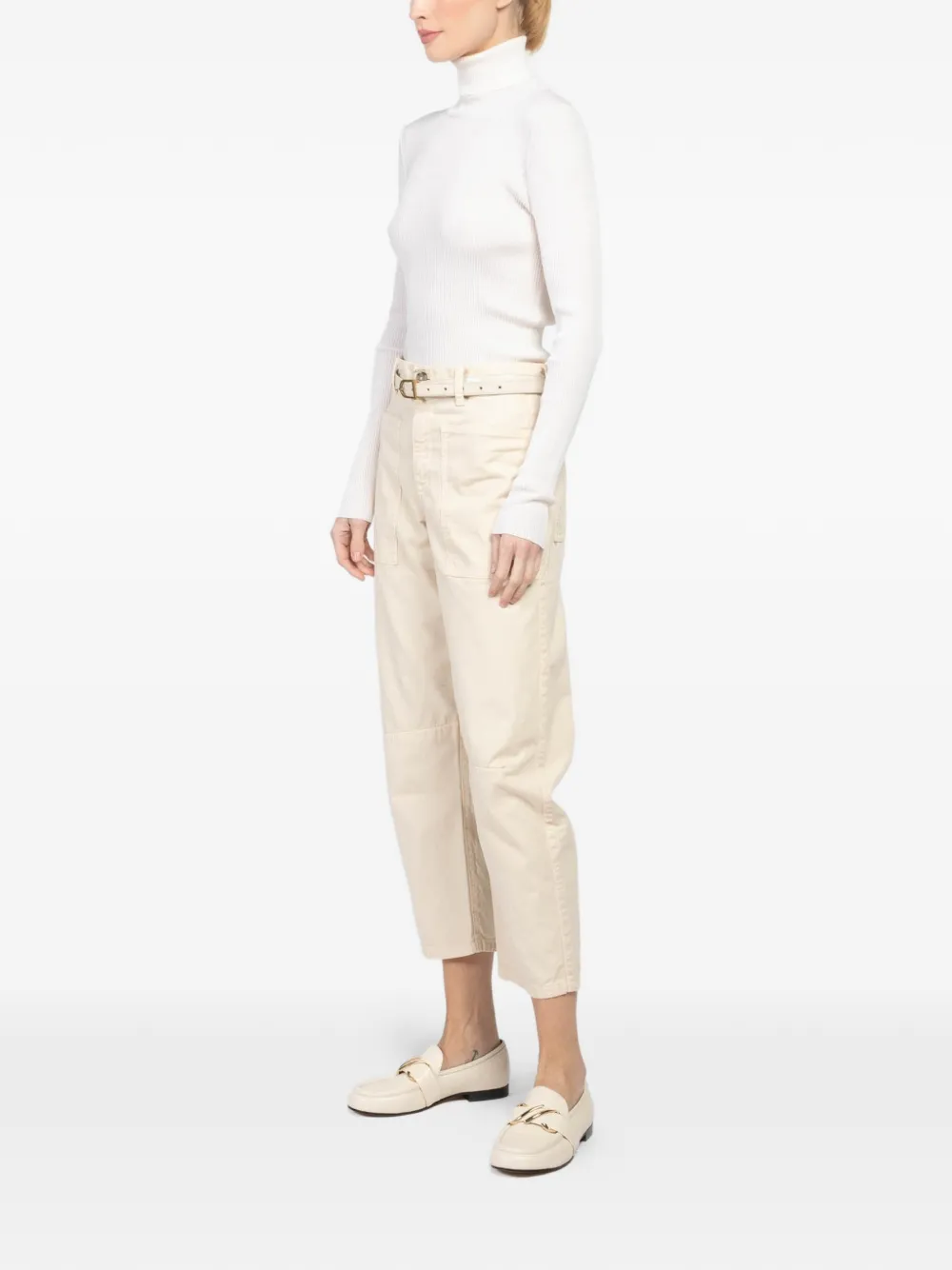  Velvet Brylie Belted Trousers - Neutrals 