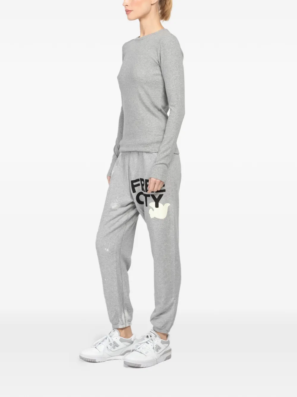  Velvet Long Sleeve Sweater - Grey 