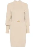 TWINSET ribbed-knit midi dress - Neutrals