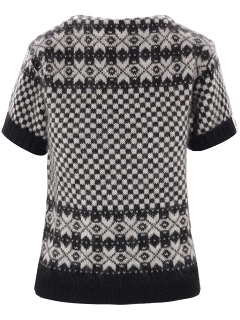 Bally checked knit top