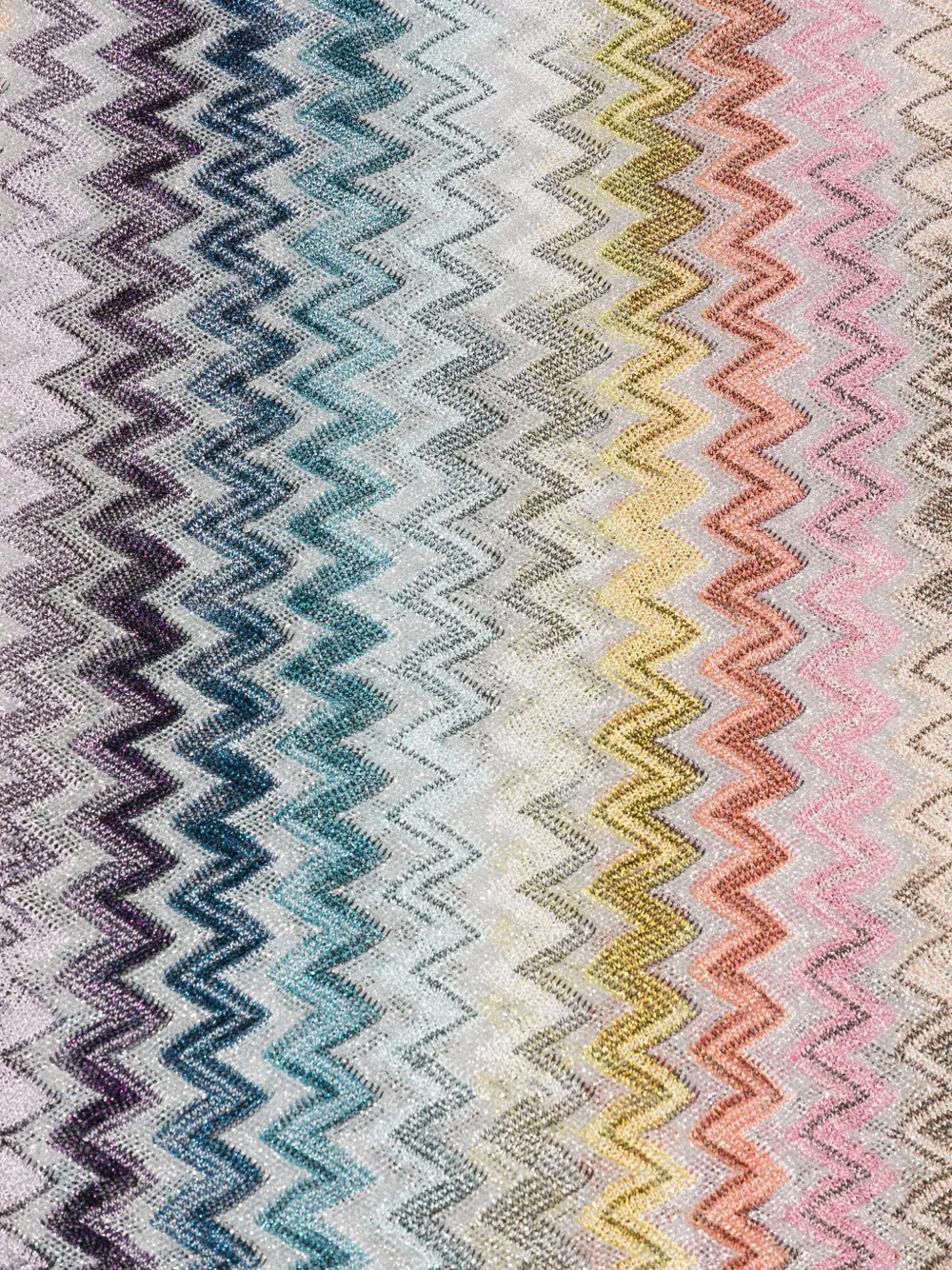 Missoni Sjaal met zigzag patroon - Zilver