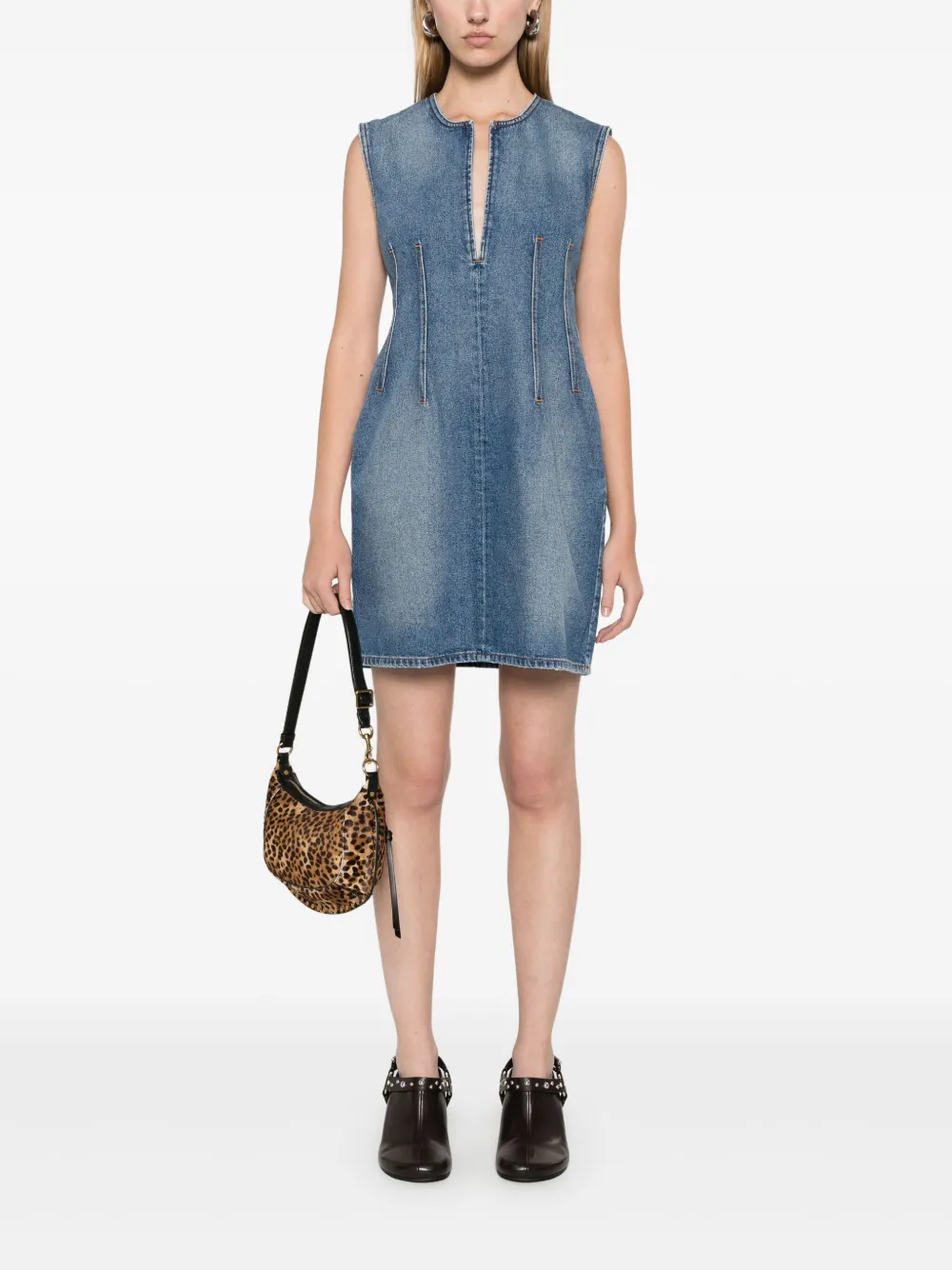 Stella McCartney denim mini dress - Blauw