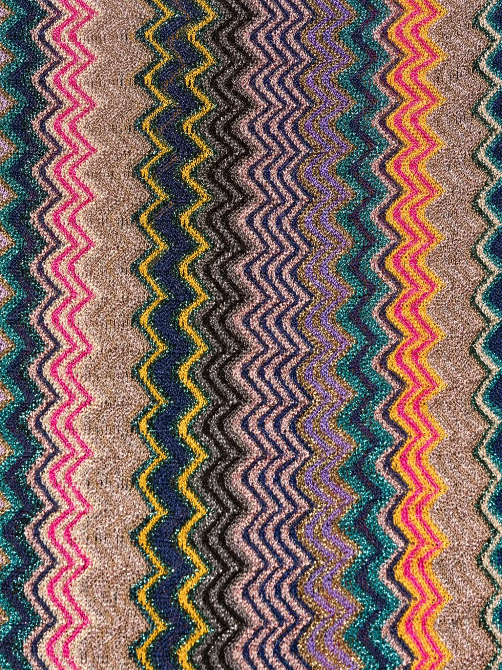 Missoni Sjaal met zigzag patroon - Roze