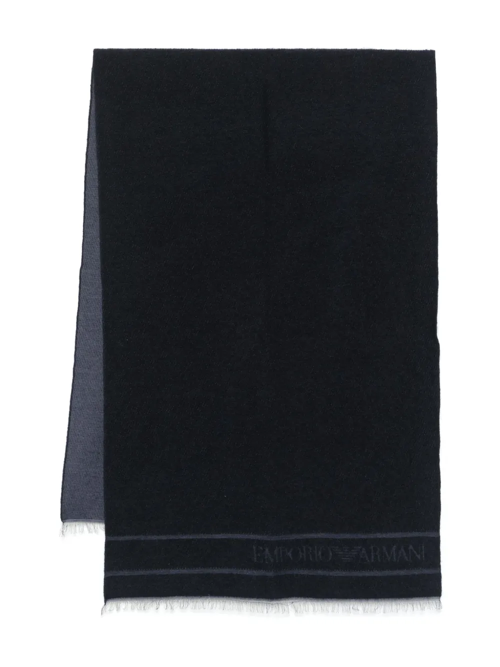 Emporio Armani Sjaal met logo-jacquard Blauw