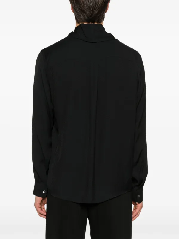 Emporio Armani Jacquard Shirt | Black | FARFETCH