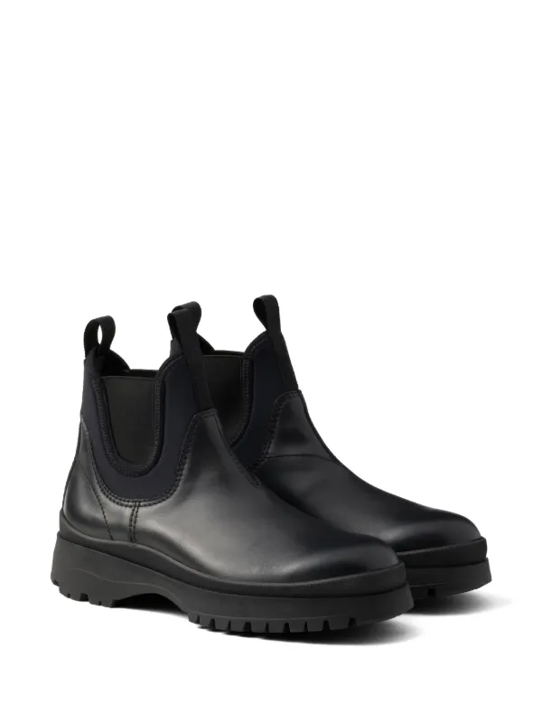 Prada Leather Chelsea Boots Black FARFETCH AO