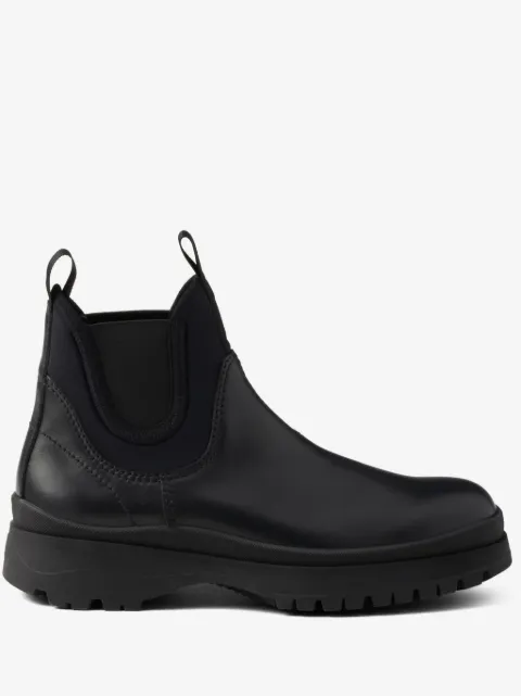 Prada leather Chelsea boots