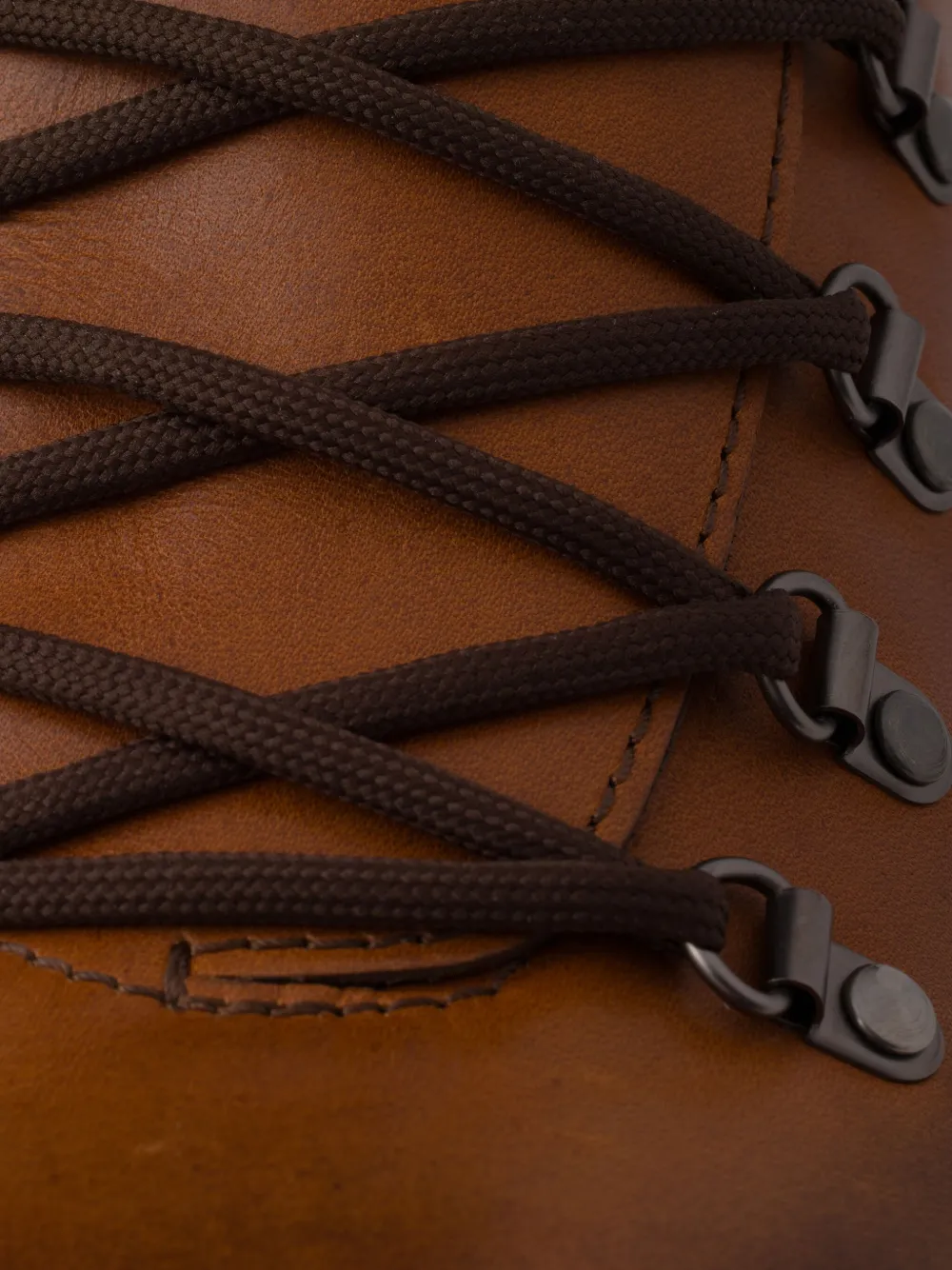 ブーツ PRADA 2TE207_070 LACED LEATHE BOOTIEE Cognac Laced leather booties | PRADA