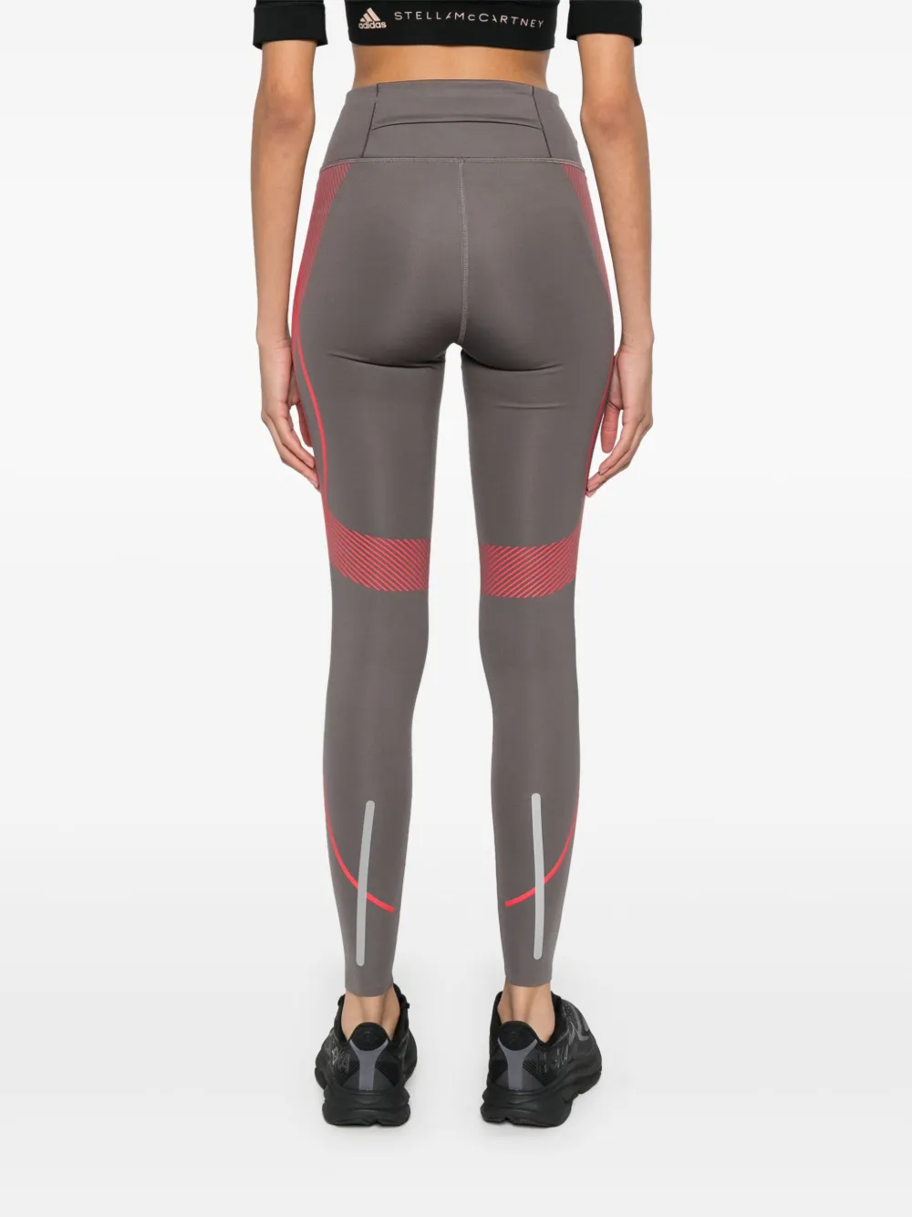 Shop Adidas By Stella Mccartney Truepace Performance Leggings In Grey